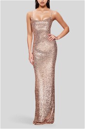 Nookie Lovers Rose Gold Gown