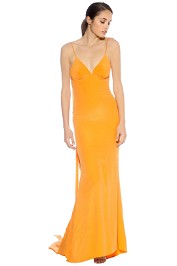 LUOM.O - Manhattan Dress - Tangerine - Front