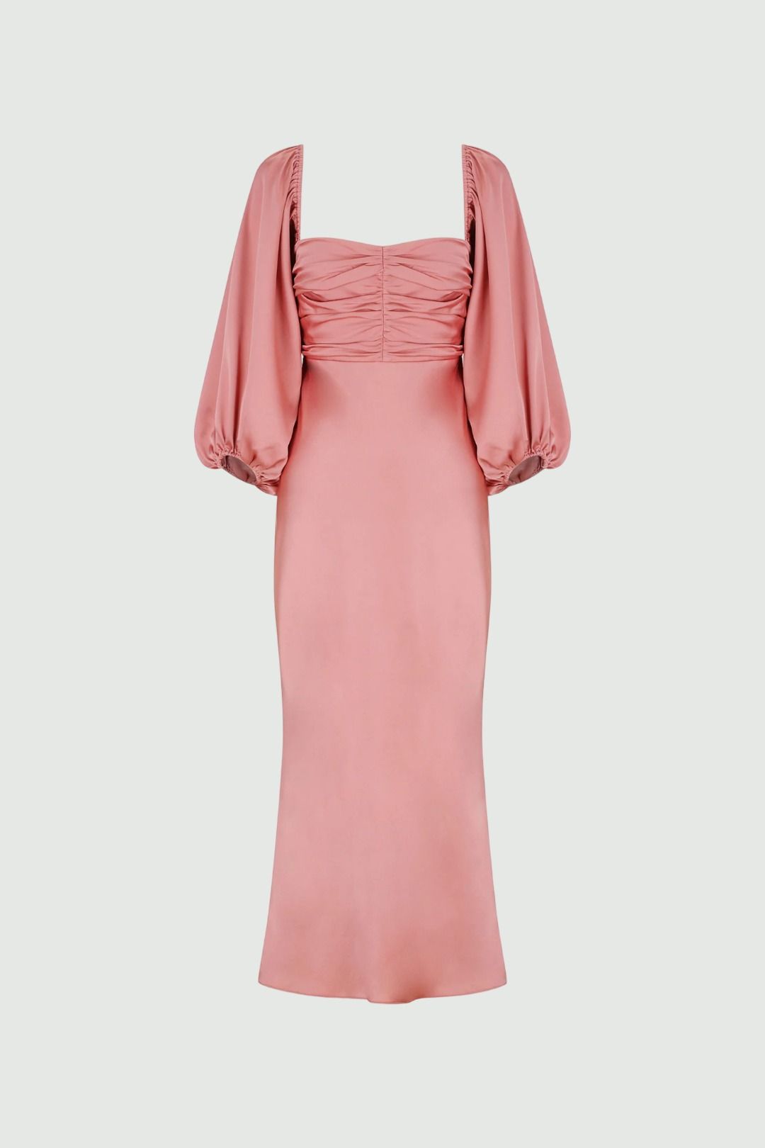 pink fitted midi dress Jessie Pink Midi Dress - US 2