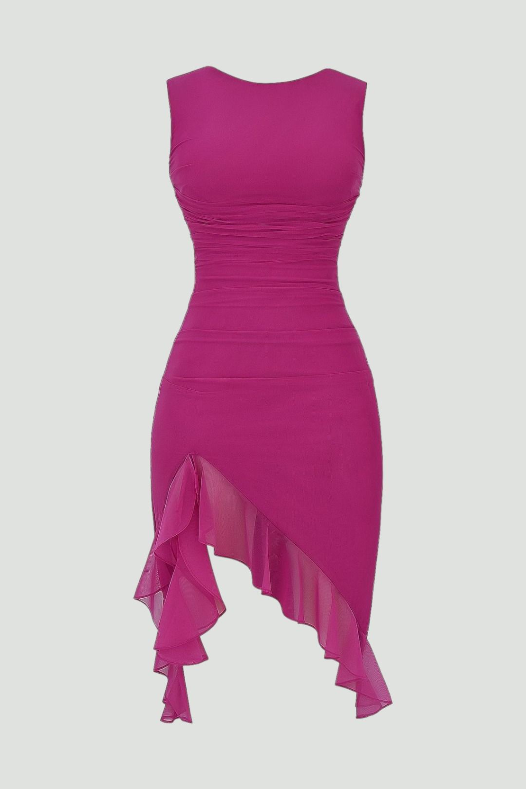 Buy Gathered Midi Dress in Magenta | Mistress Rocks | GlamCorner Buy Gathered Midi Dress in Magenta | Mistress Rocks | GlamCorner