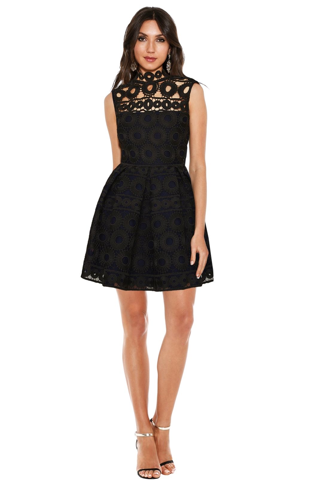 Rodeo Bonded Lace Guipure Dress by Maje for Rent