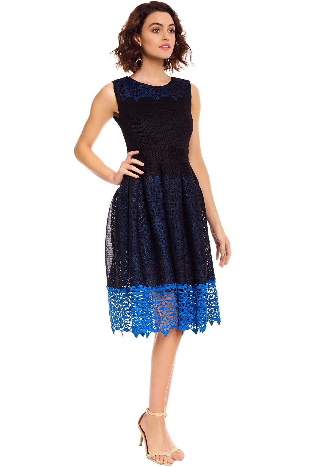 talulah honeycomb midi dress La Maison Talulah Honeycomb Stripe Midi Dress Size Small NWT $350