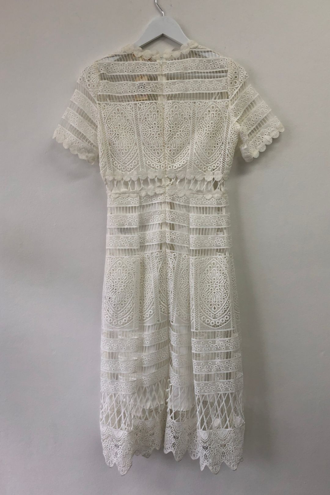 Maje white best sale lace dress