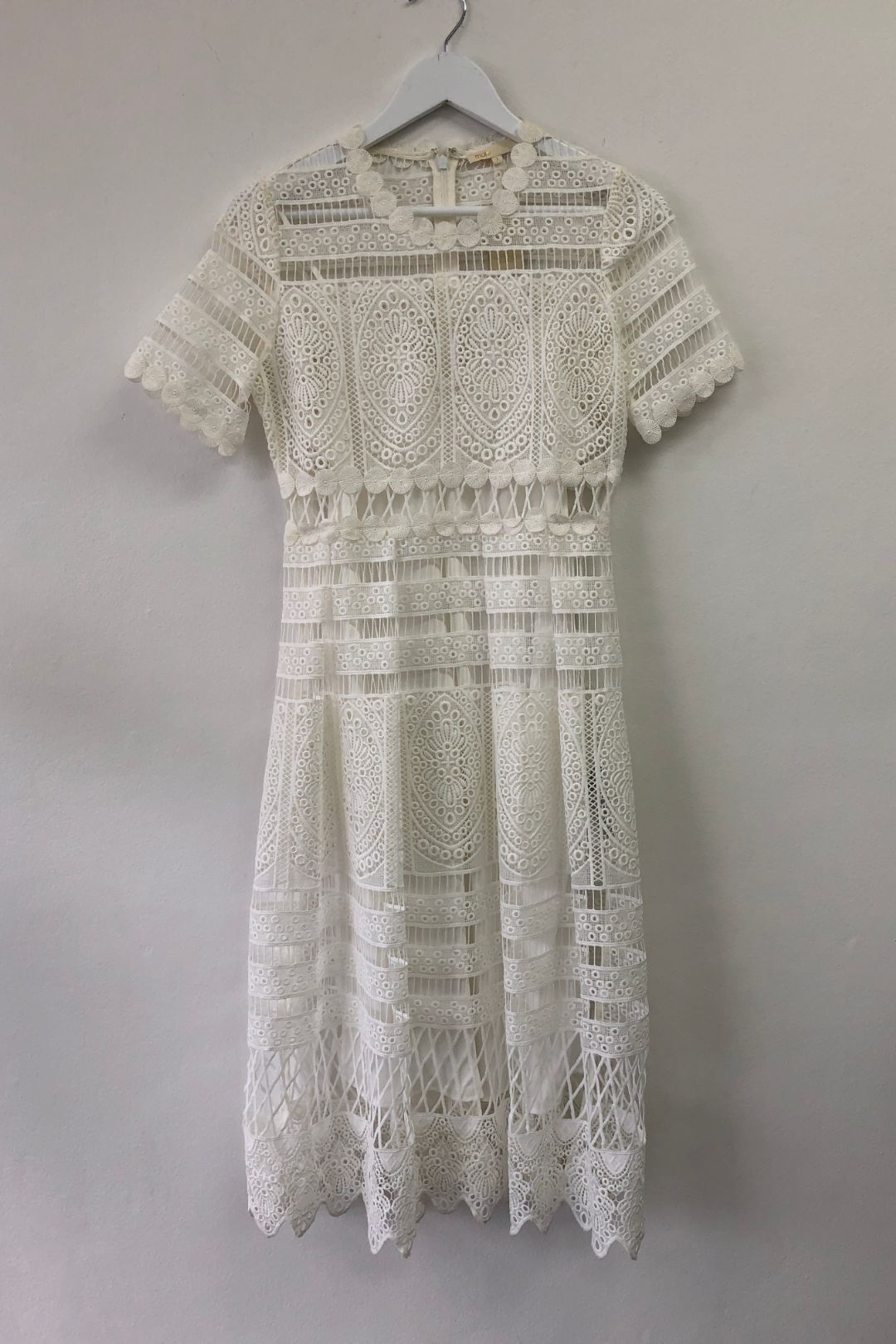 Maje straight lace dress outlet