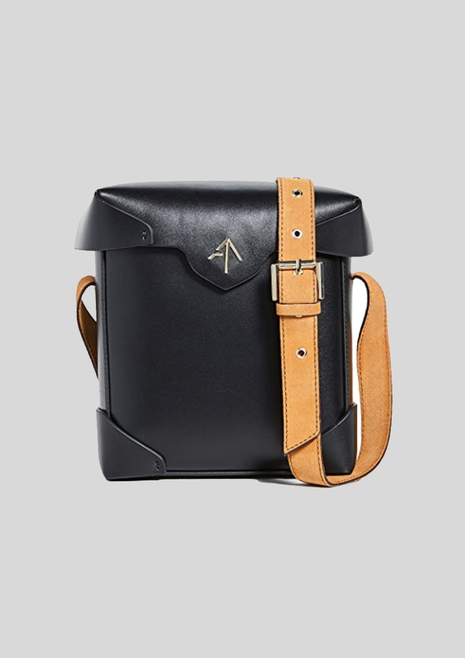 Buy Black Mini Pristine Bag Manu Atelier GlamCorner
