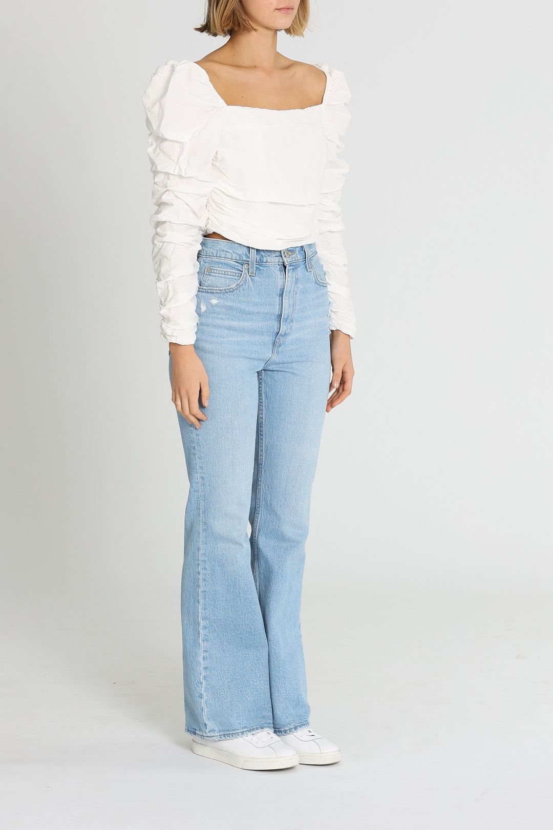 Marle Faye Long Sleeve Top Cropped