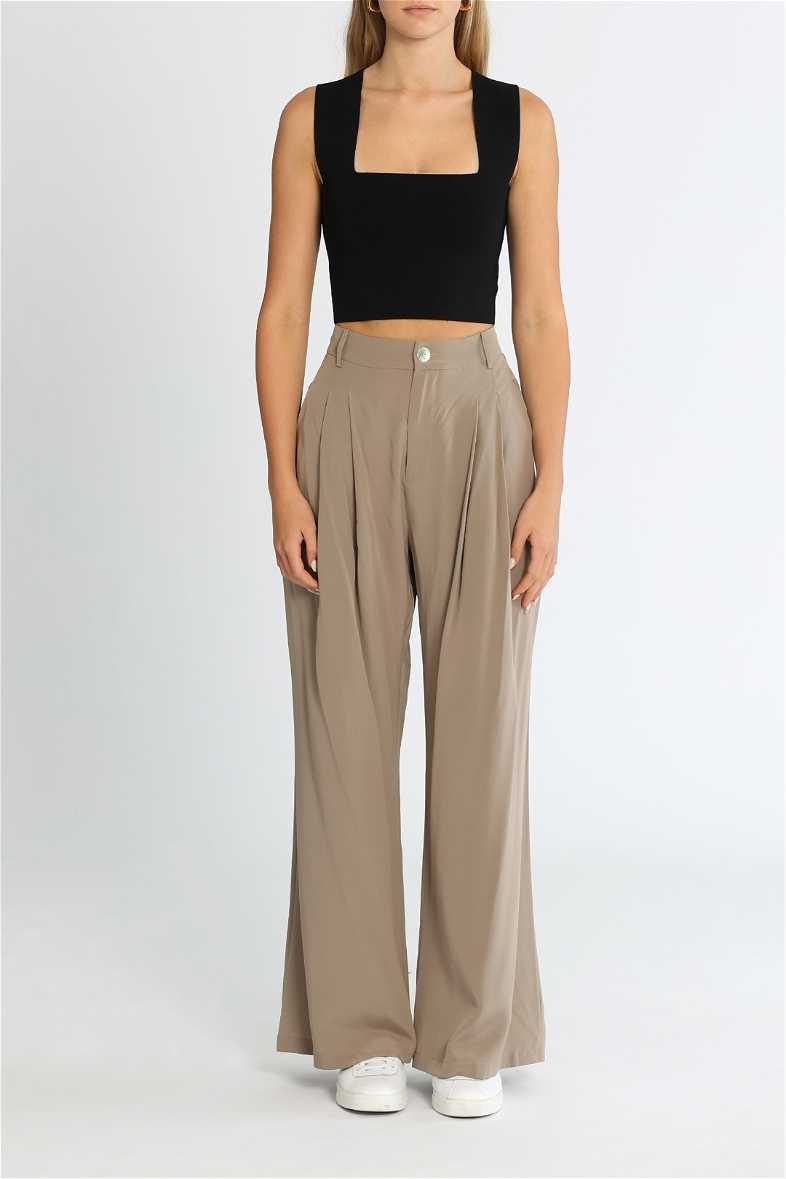 Hire Willow Cotton Pant in Portobello | Marle | GlamCorner 