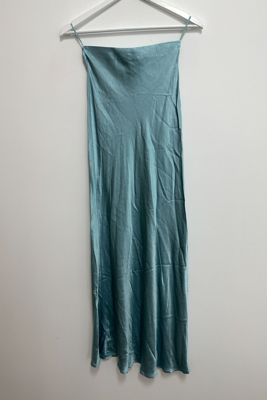 Bec and Bridge - Marley Satin Maxi Skirt in Blue
