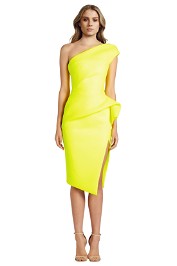 Maticevski - Division Dress - Yellow - Front
