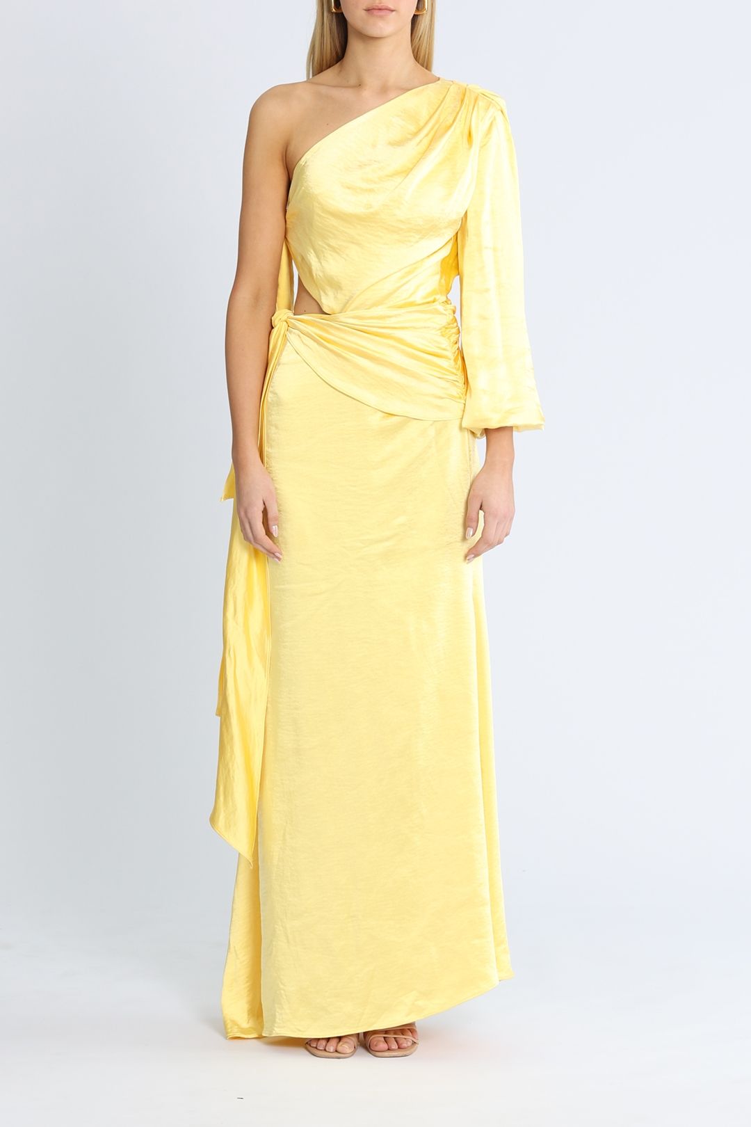 Hire Memento Dress in Yellow | Elliatt | GlamCorner