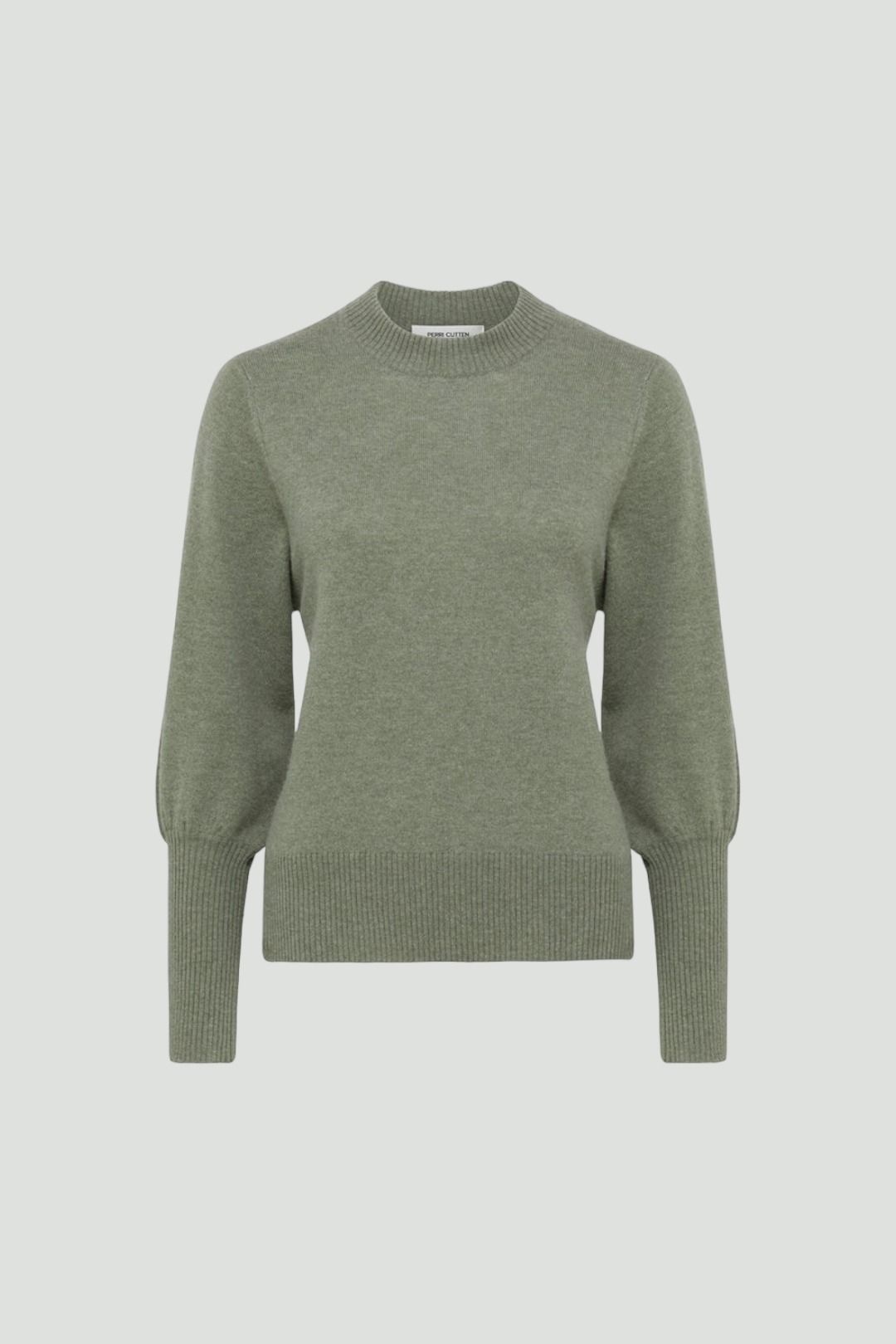 Merino Cashmere Crew in Green