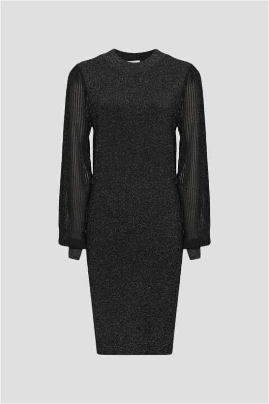 knee length dresses for ladies Champagne Metallic Mini Dress | Diamante Straps main image 1
