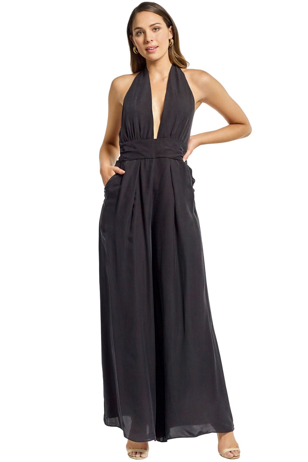 Halter Jumpsuit by Milly for Rent | GlamCorner