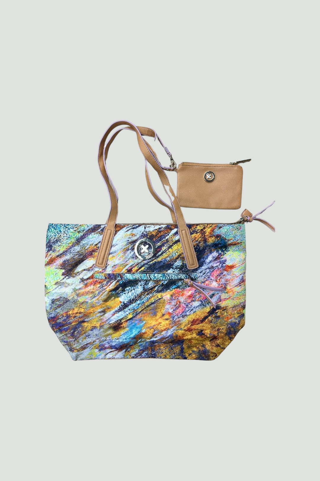 Mimco Abstract Pattern Tote Bag in Multi