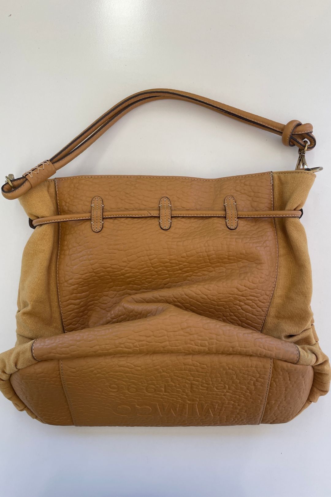 Buy Fintasia Tan Tote Bag Mimco GlamCorner