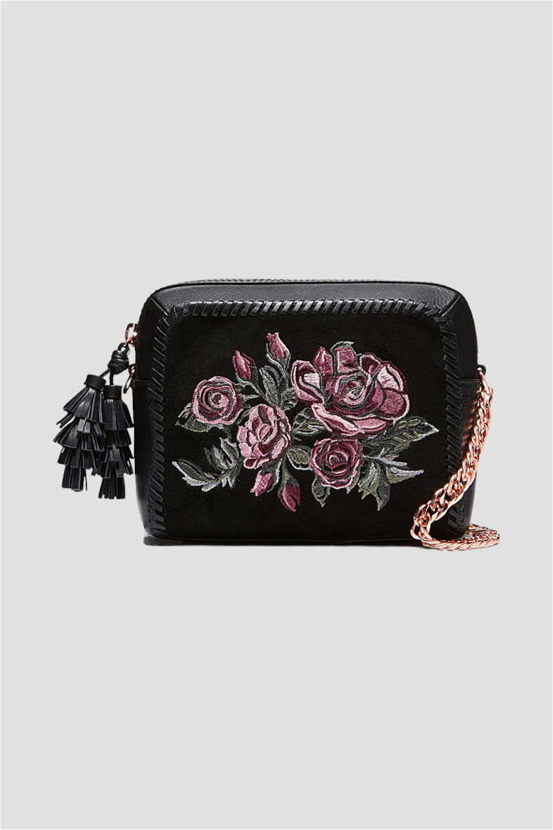 Buy Meadow Embroidered Black Hip Bag Mimco GlamCorner