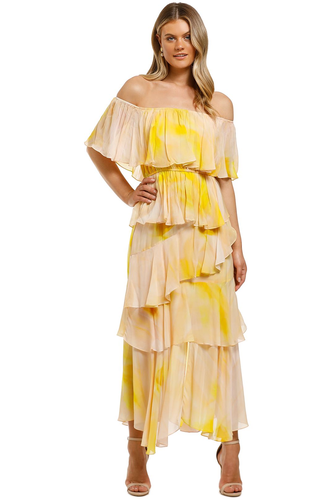 Ministry-of-Style-Essence-Off-The-Shoulder-Dress-Print-Front