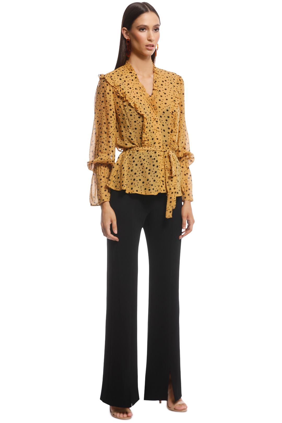 Ministry of Style - Songbird Top - Yellow Polkadot - Side