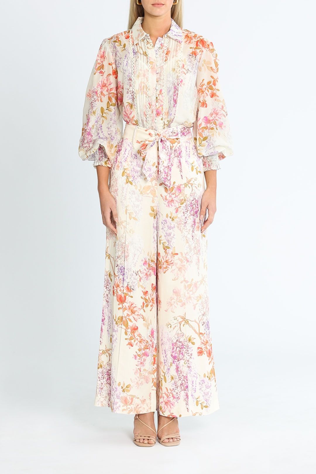 Ministry of Style Joyful Blooms Blouse Collared