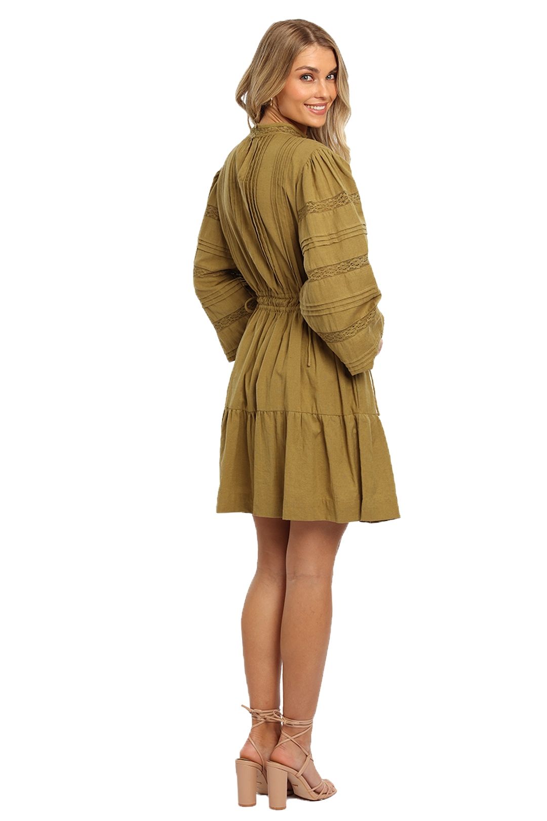 green emerald velvet dress Heartloom Millie Dress in Green