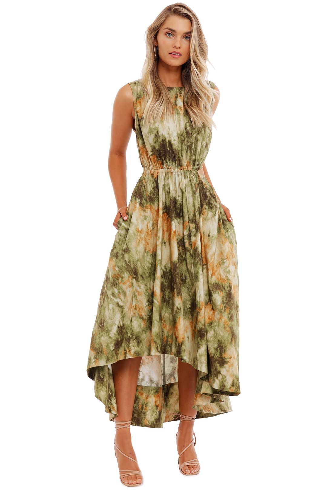 Ministry of Style Midsummer Haze Midi Dress abstract