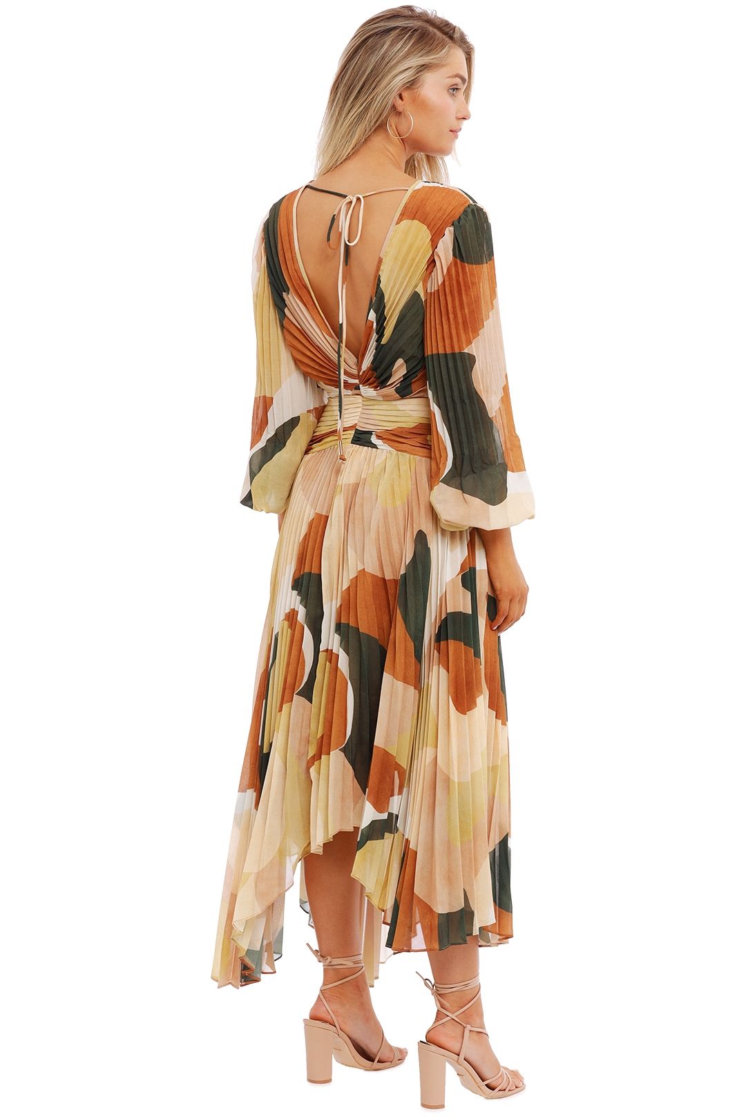 Hire Retro Resort Pleated Midi Dress | Ministry of Style