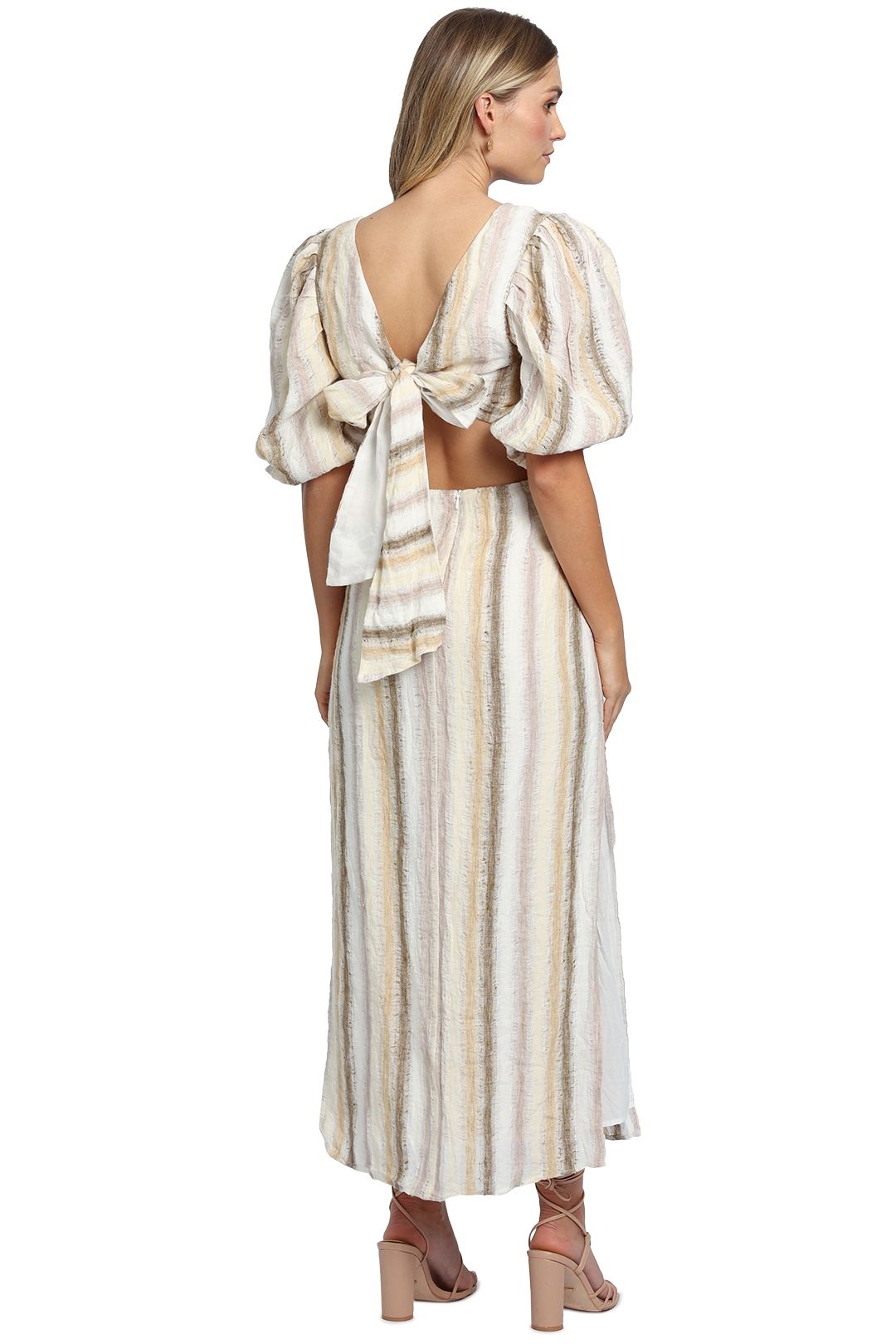 Hire Seventies Soul Stripe Maxi Dress Ministry of Style GlamCorner