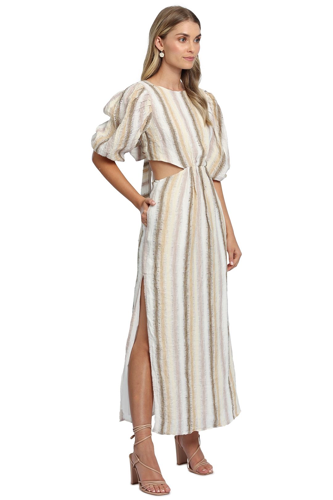 Hire Seventies Soul Stripe Maxi Dress | Ministry of Style | GlamCorner