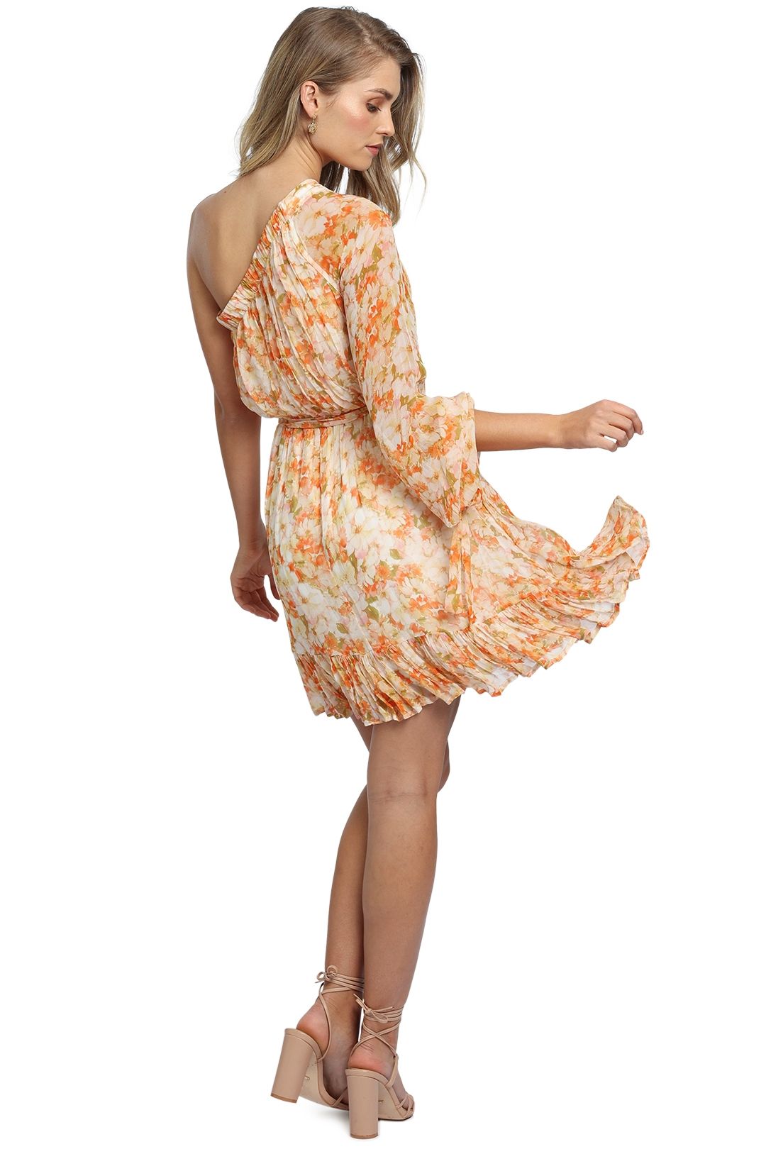 Ministry of Style Spring Meadows Mini Dress orange