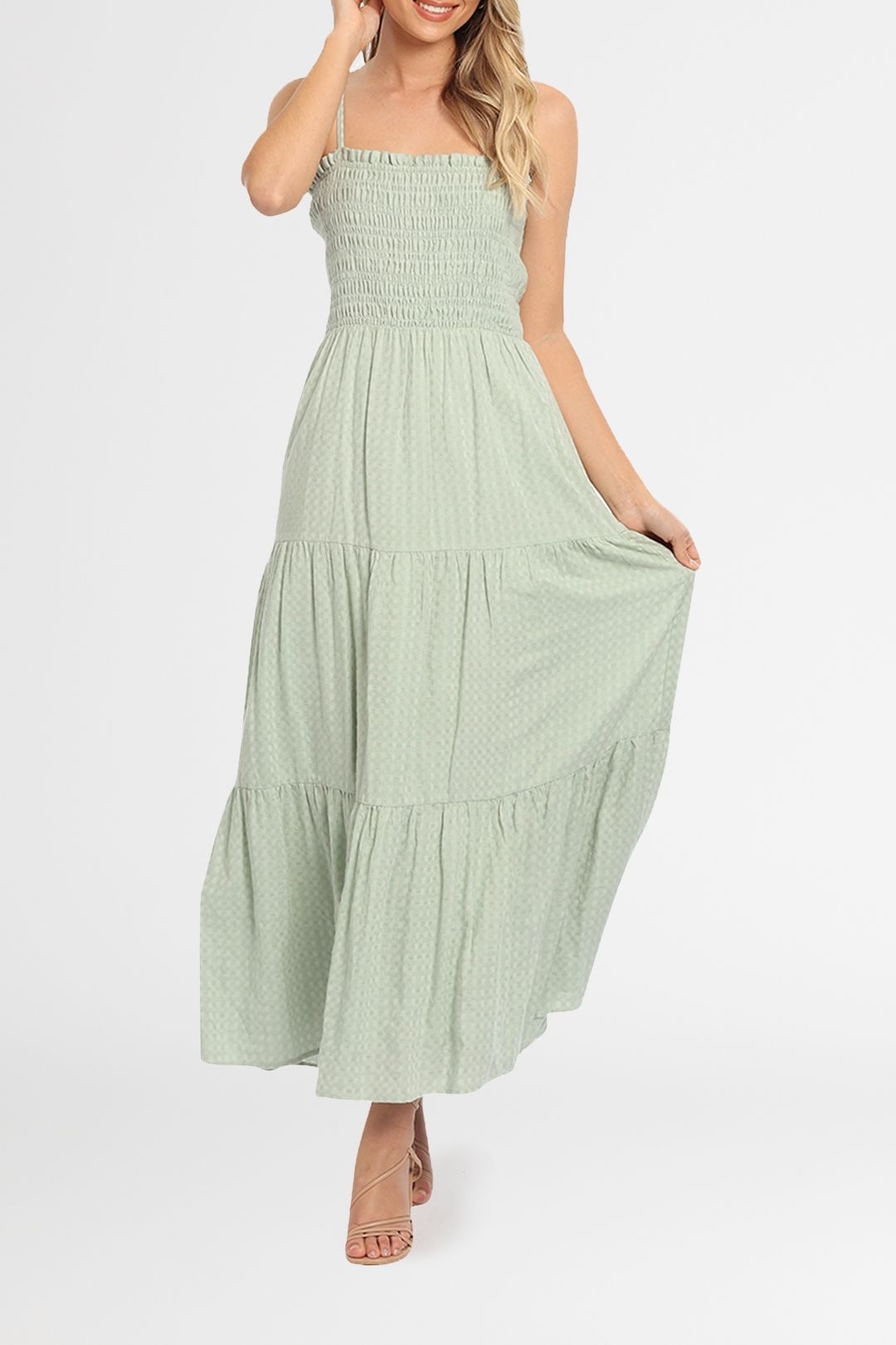 Mink Pink Angove Midi Dress Green