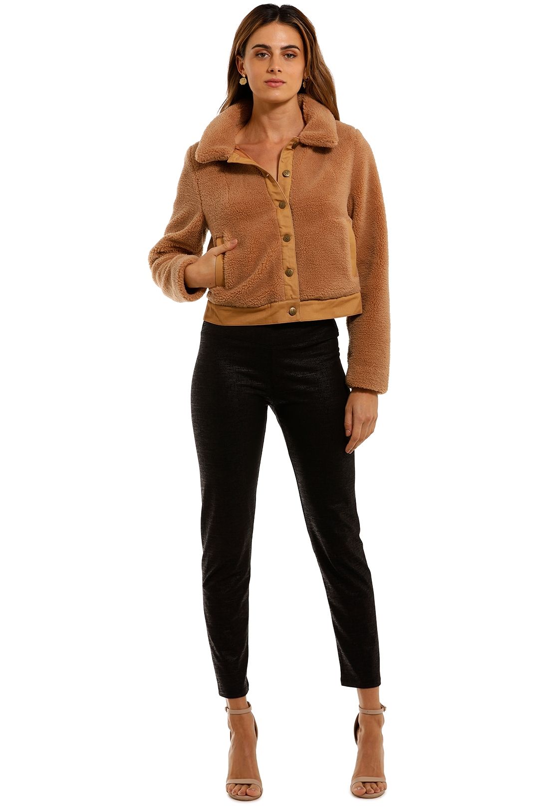 Mink Pink Kirby Jacket Tan