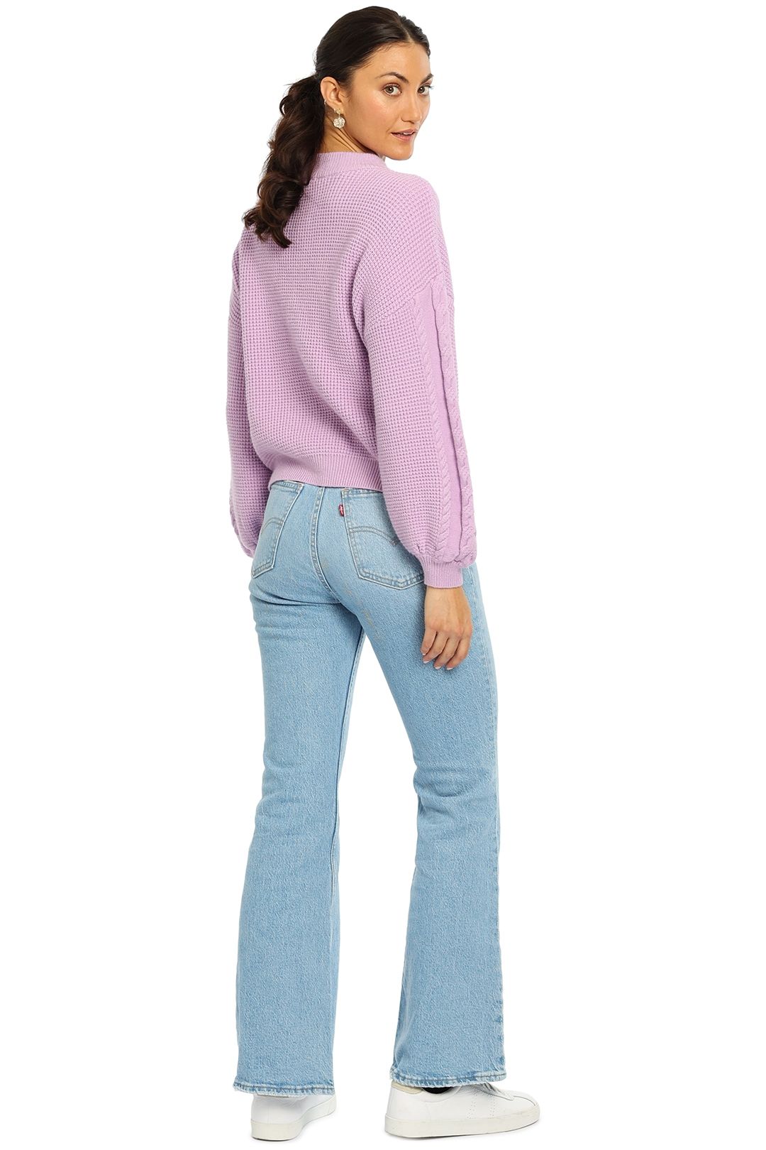 Mink Pink Mindy Cable Knit Jumper Long Sleeve
