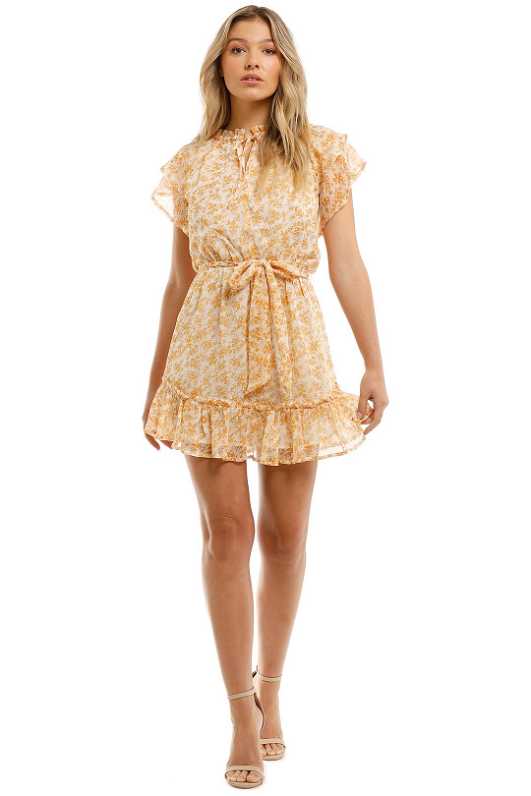 Kilkenny Frill Sleeve Mini Dress by Ellery for Hire | GlamCorner