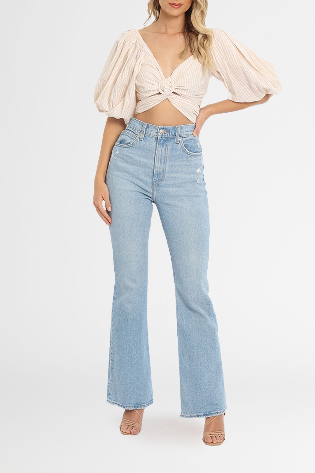 Hire Shalia Wrap Top Mink Pink GlamCorner