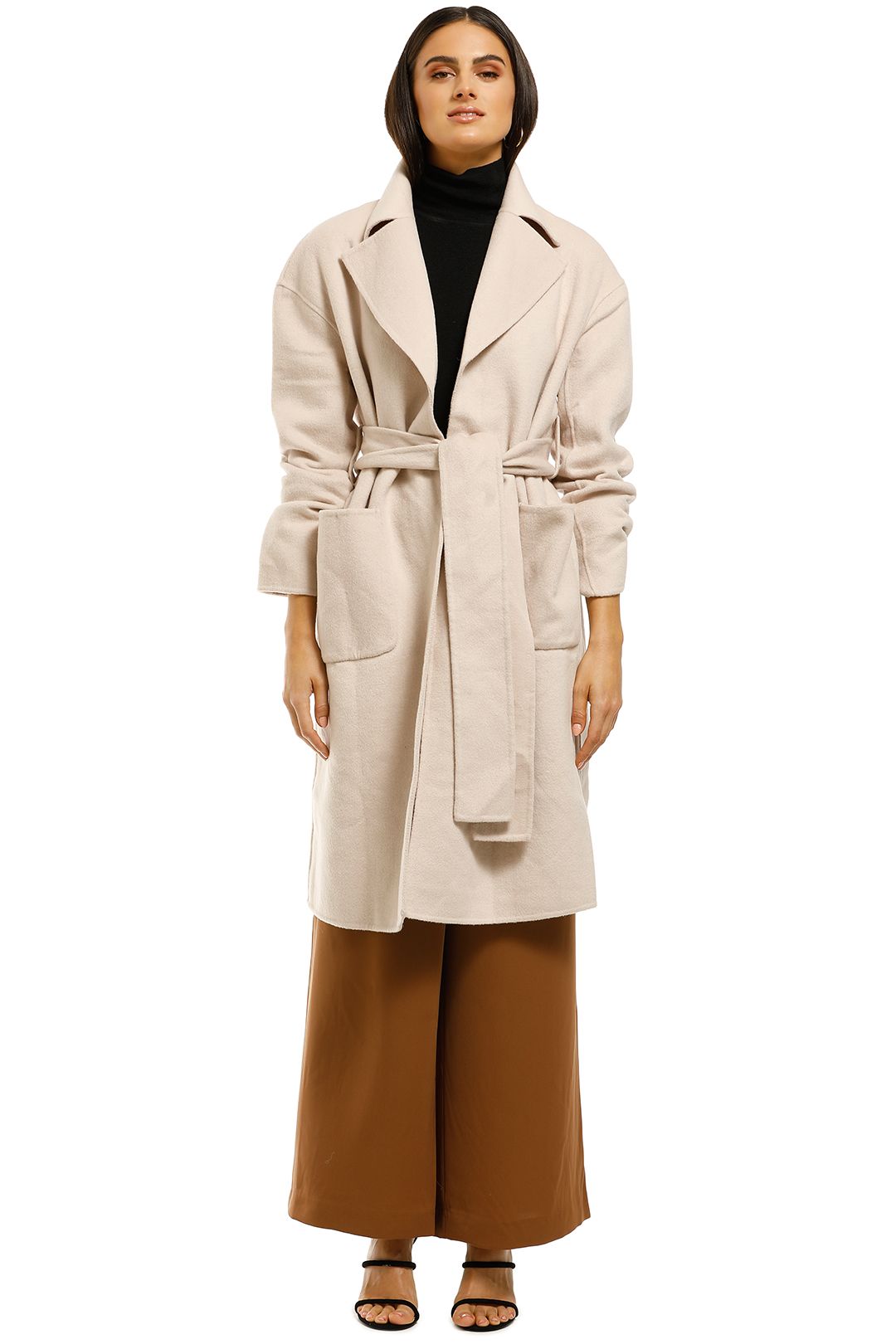 Misha-Collection-Haillie-Coat-Beige-Front