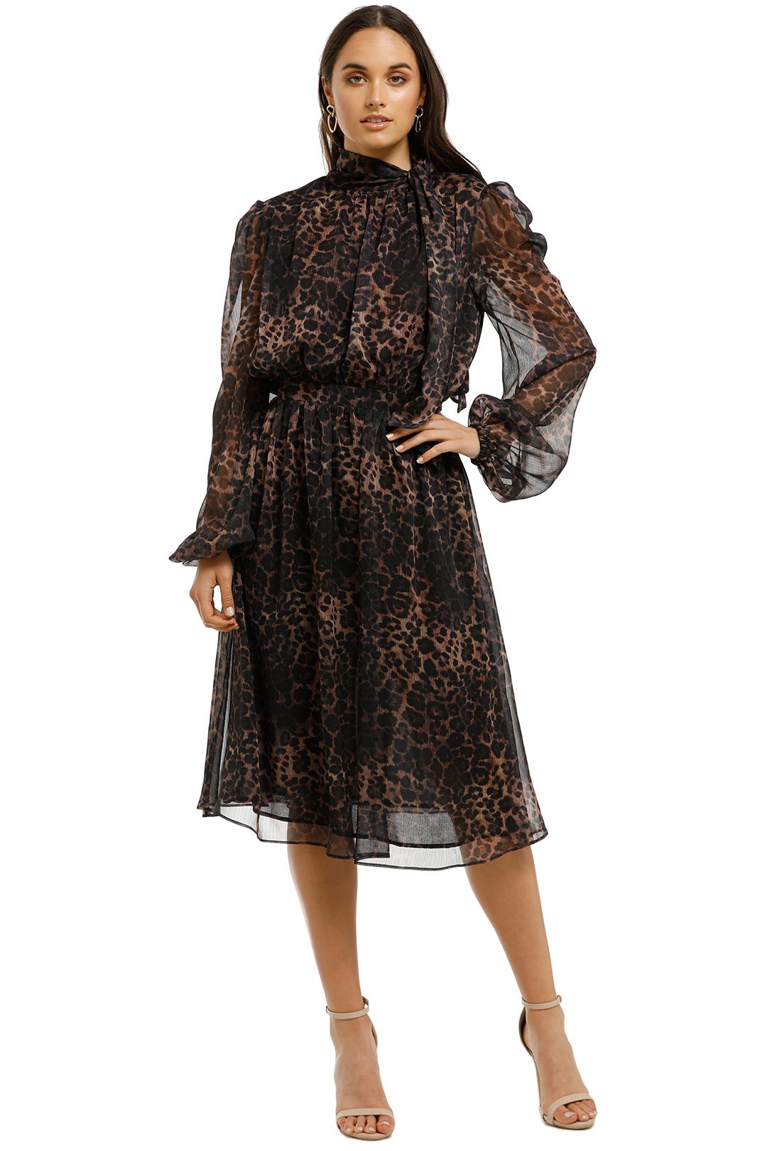 Misha collection leopard outlet dress