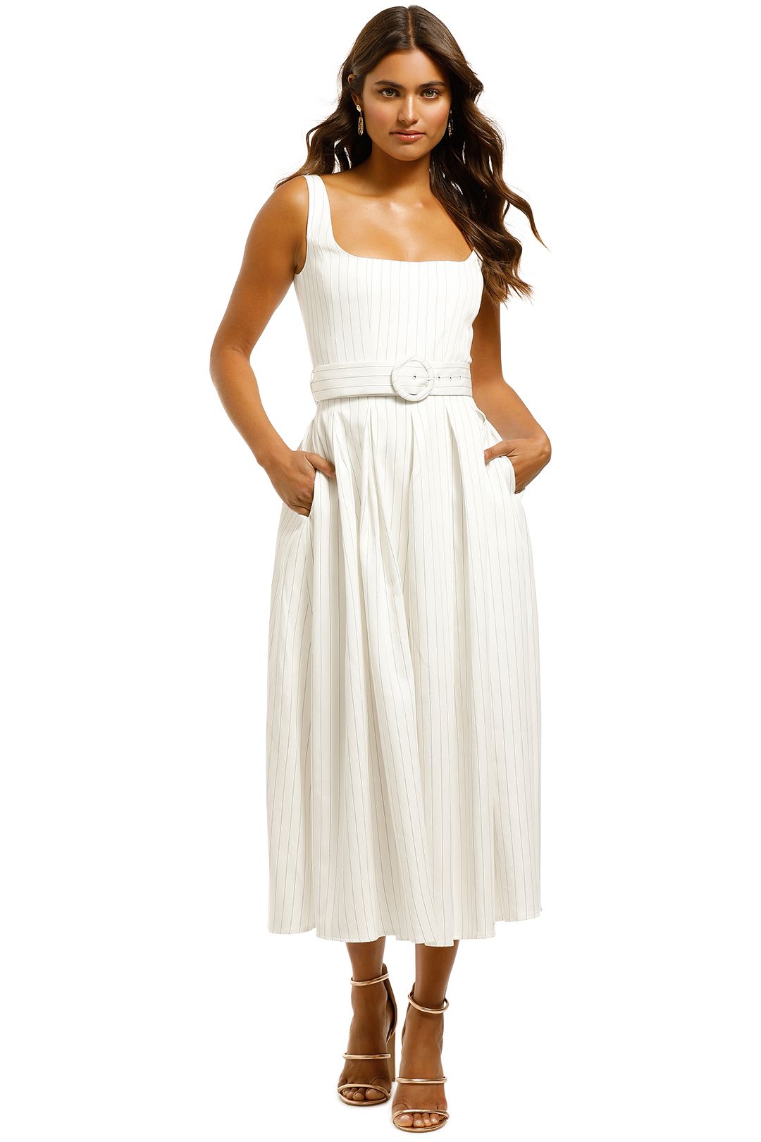 Misha-Karmella-Dress-Ivory-Front
