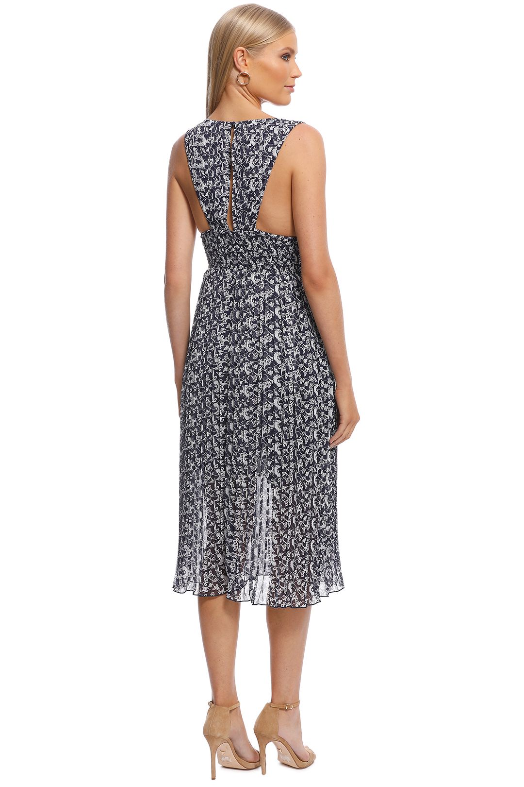Alexandria Dress Navy Print