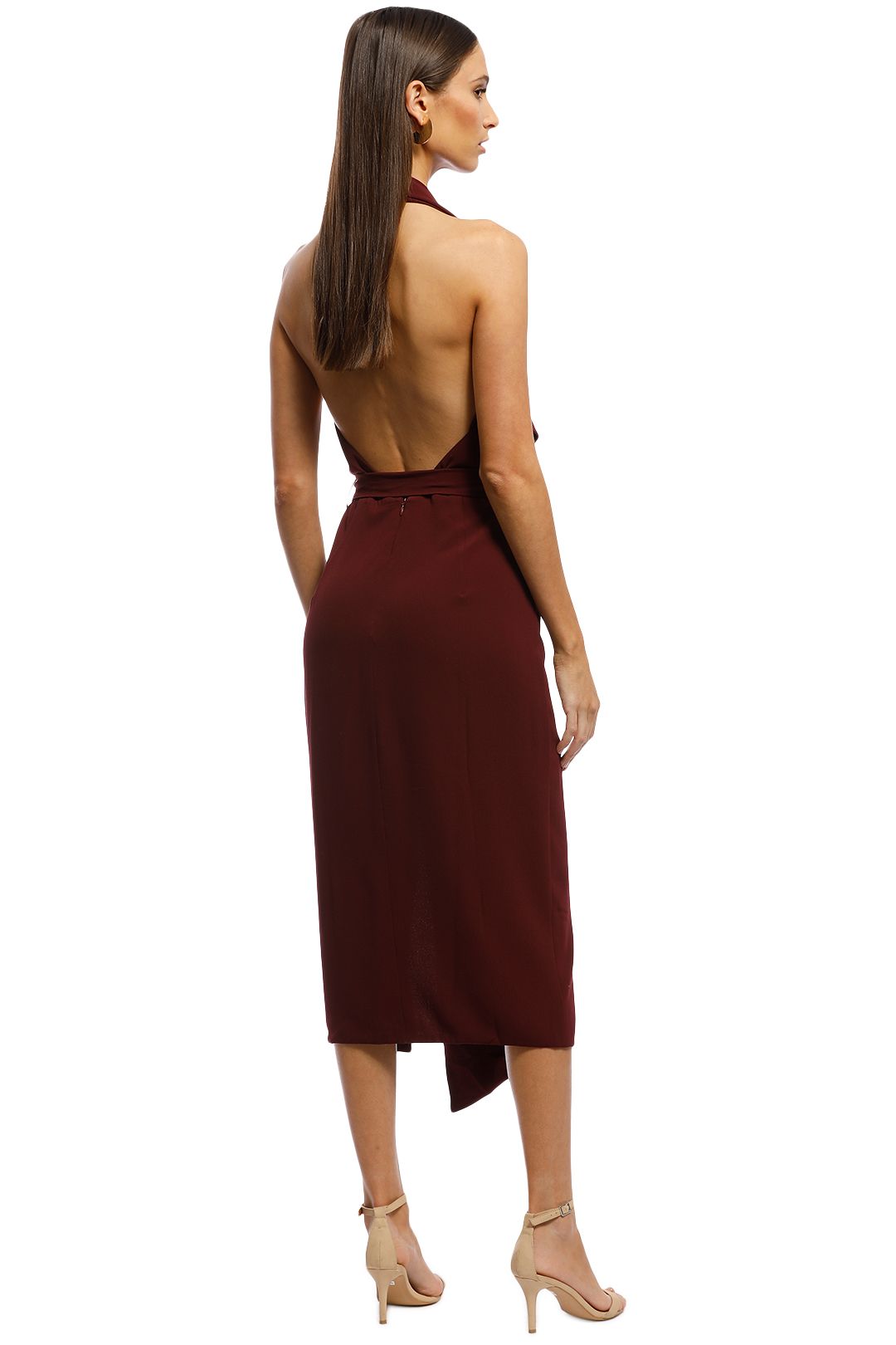 Lorena Dress in Plum by Misha Collection for Hire