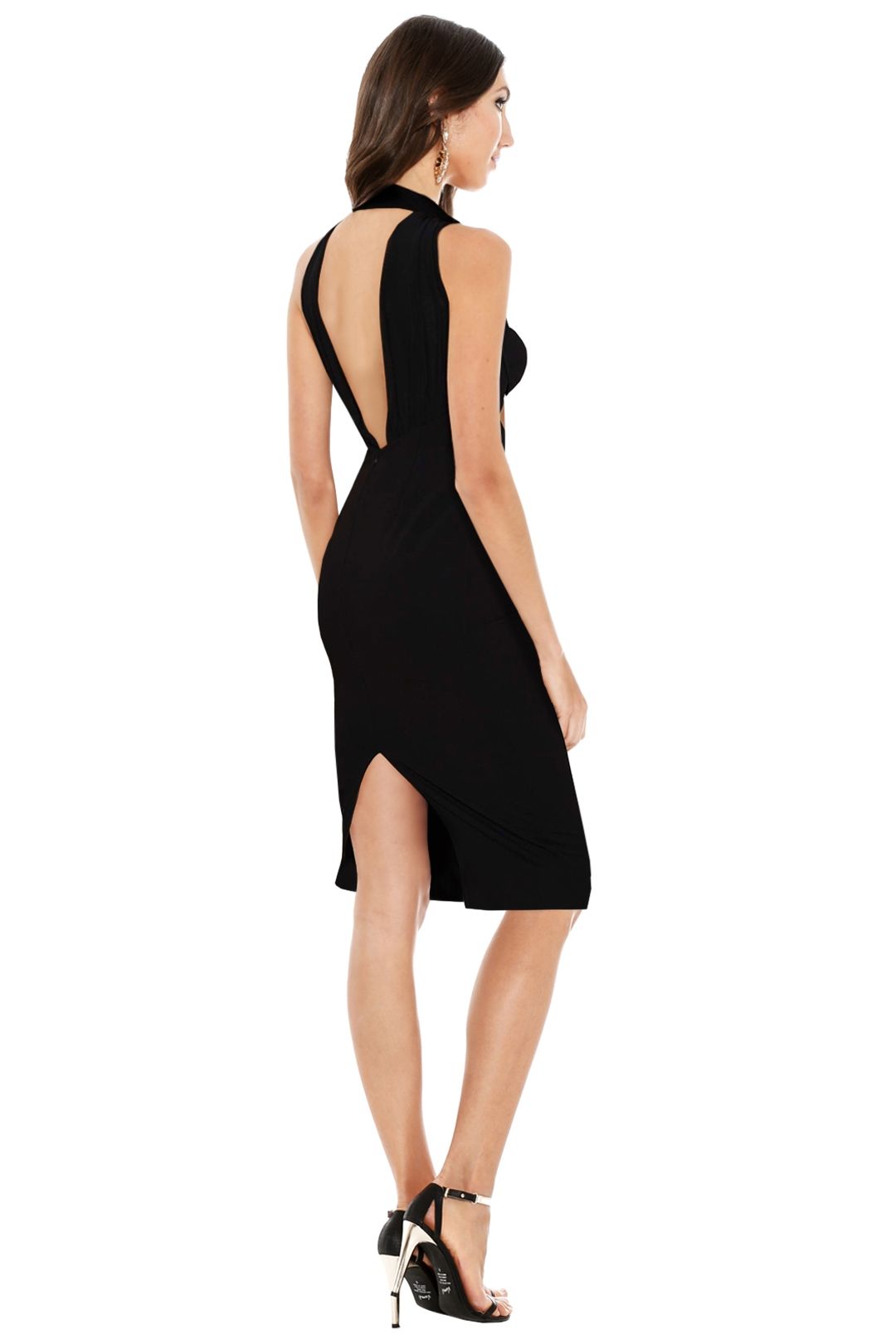 Misha Collection - Penelope Bodycon Dress - Black - Back