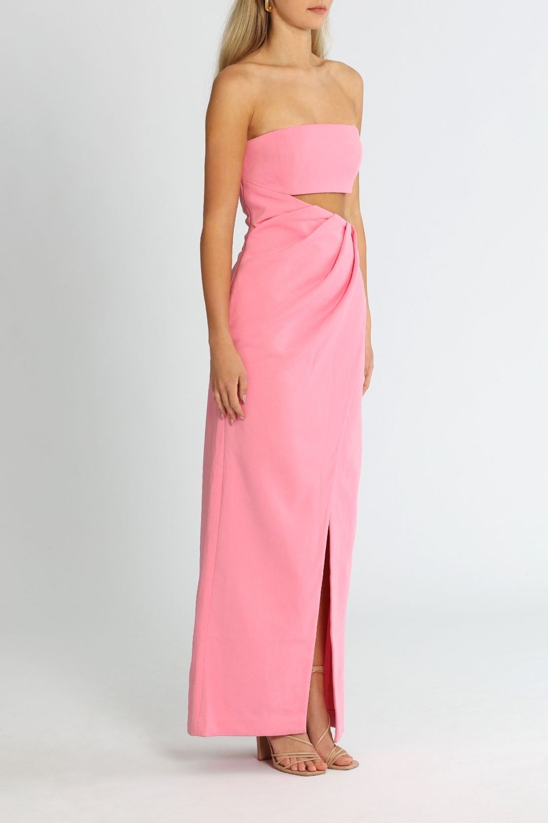 Misha Rowena Gown Blossom Pink Cutout