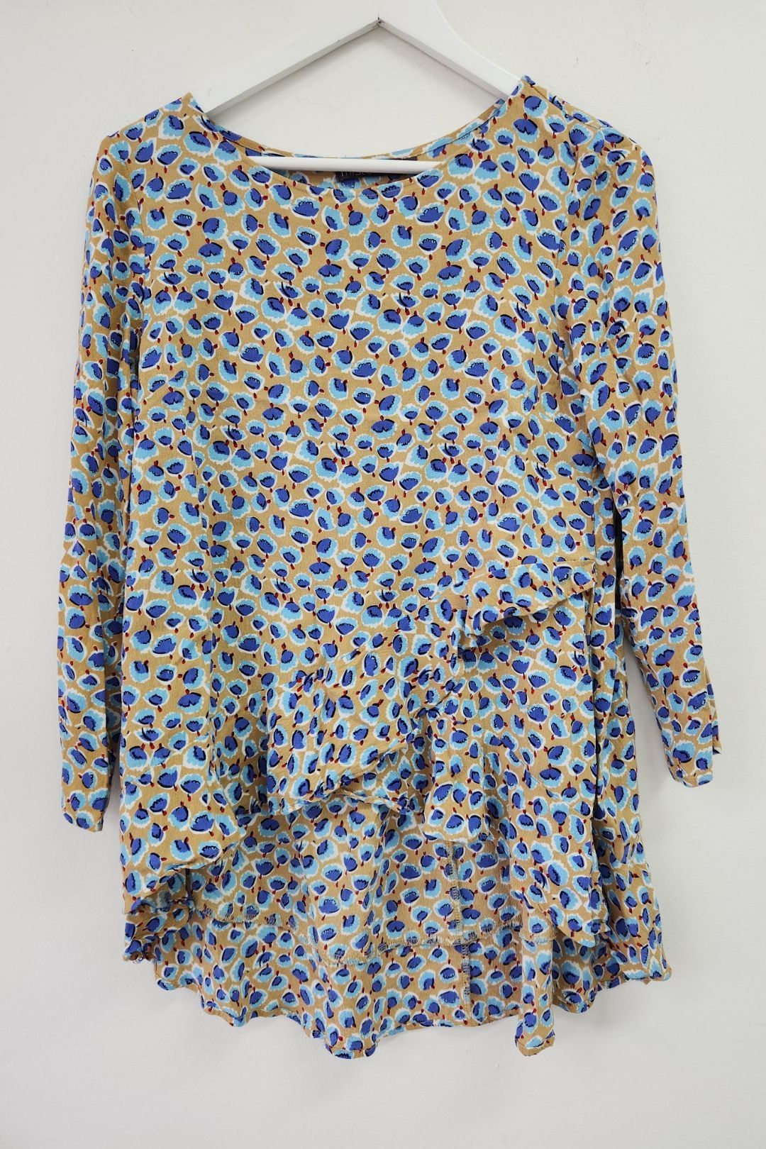 Mister Zimi - Peacock Print Louise Long Sleeve Top
