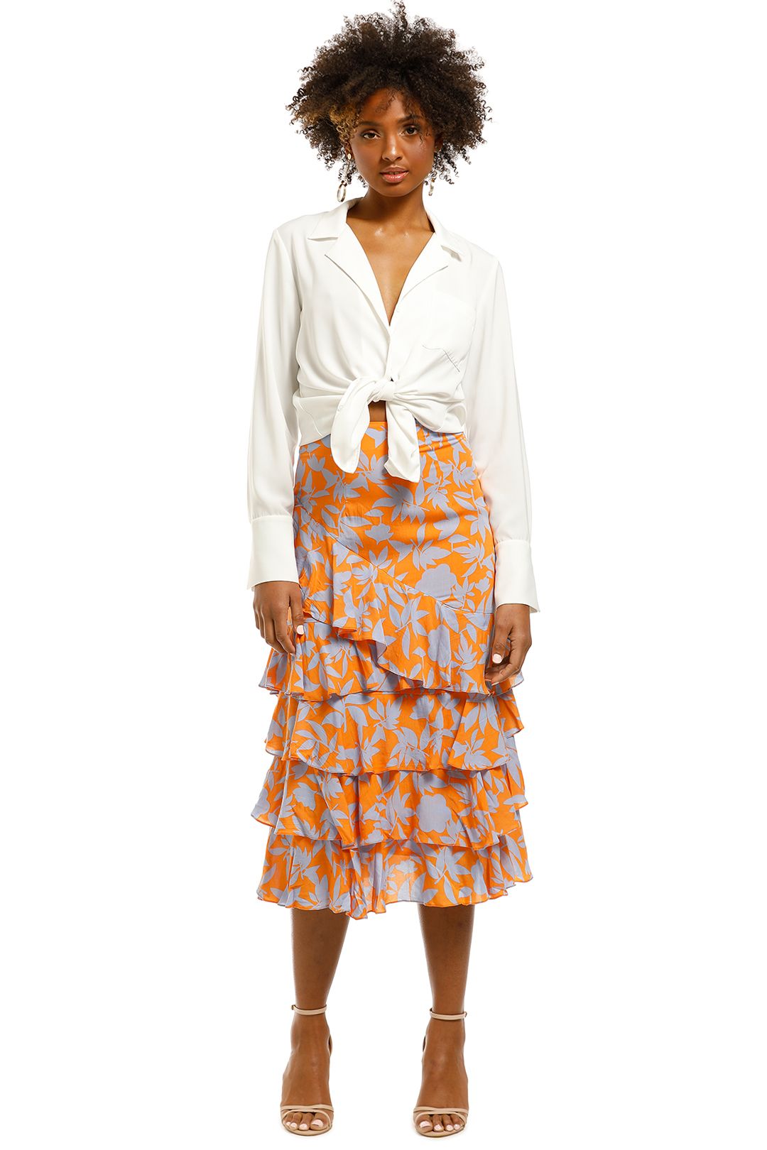 MLM-Label-Luciano-Midi-Skirt-Essence-Floral-Neon-Front