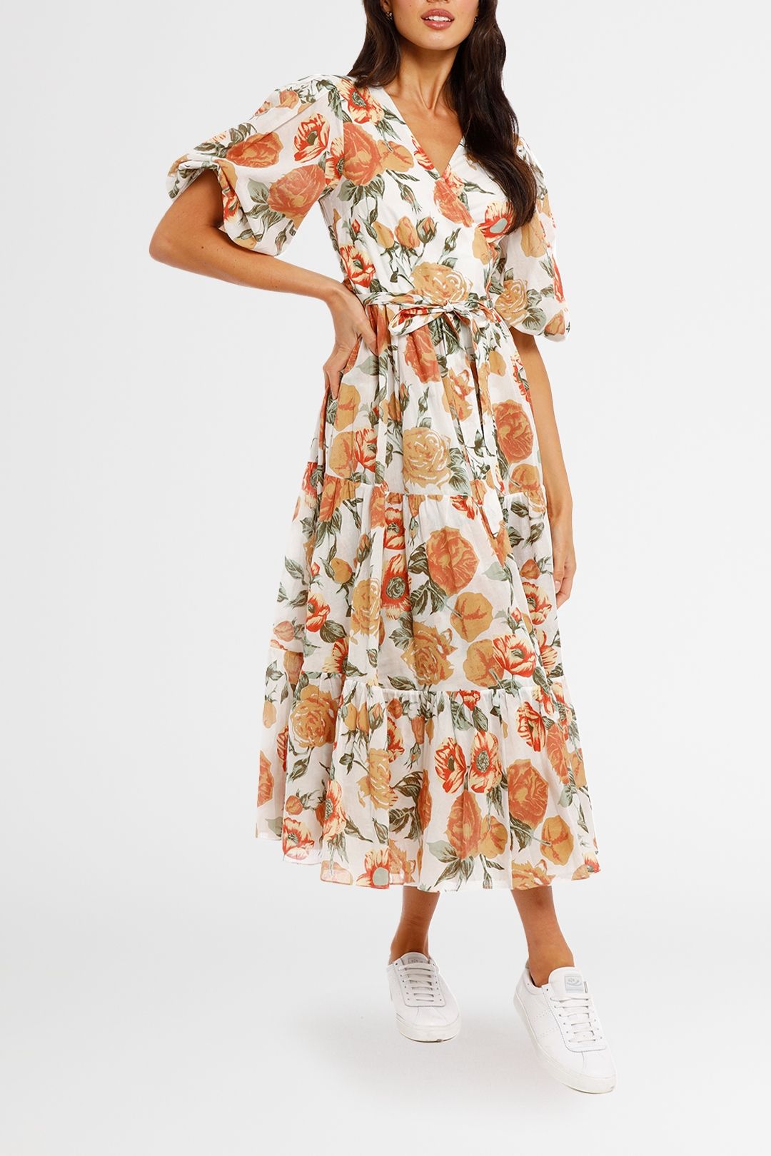 MLM Label Elder Wrap Midi Garden Floral