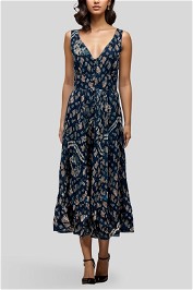 MLM The Label Elements Midi Dress in Navy