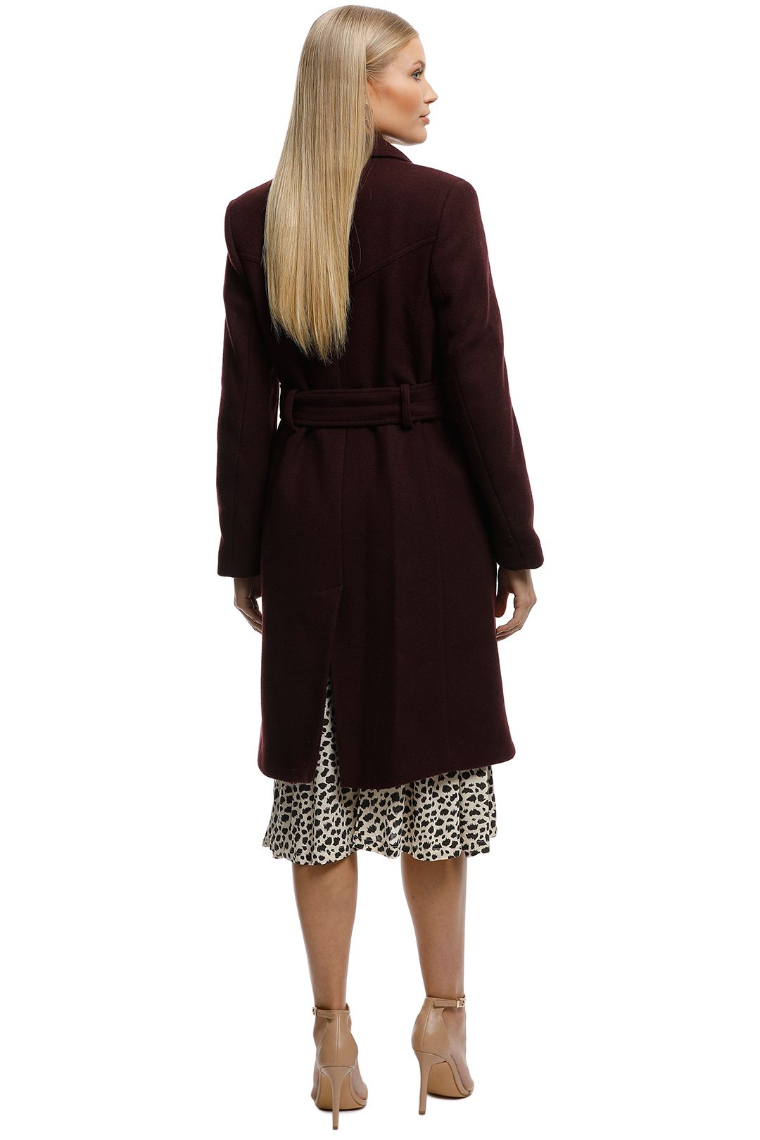Structured Wool Coat by MNG for Hire | GlamCorner