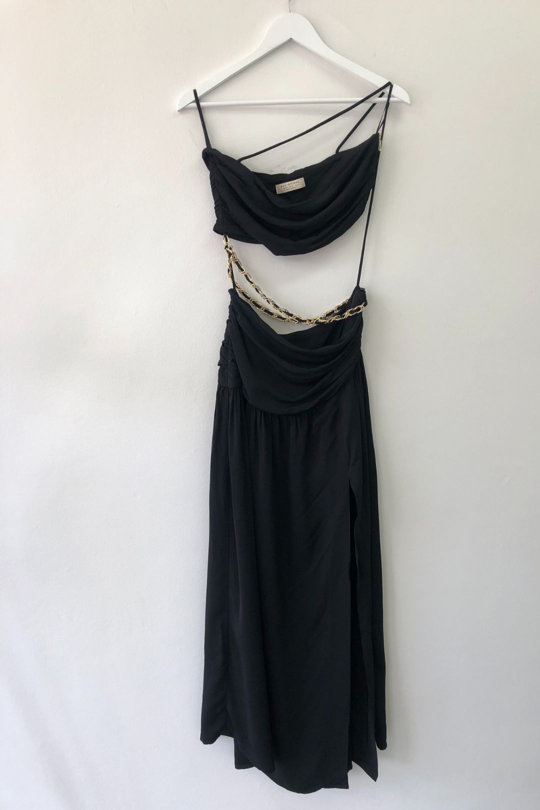 strapless open back dress Asta Maxi Dress in Black