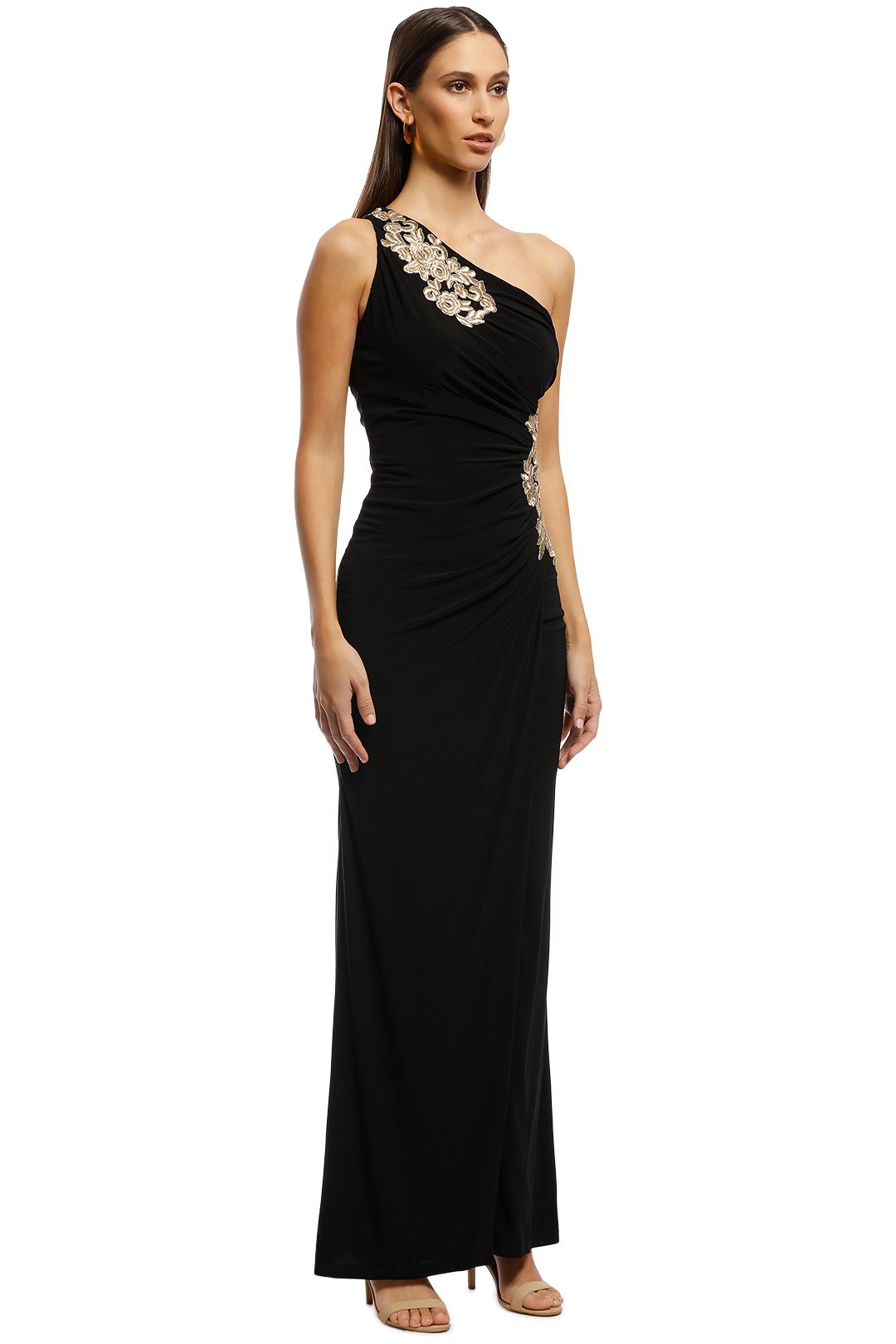 petite maternity evening dresses Nightflower Open Back Maxi Dress Indigo