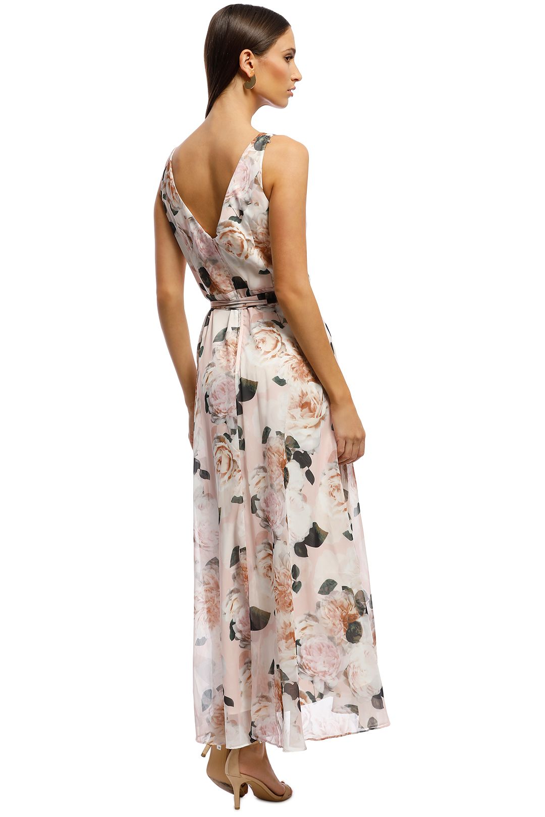 Rosie Print Chiffon Dress by Montique for Hire