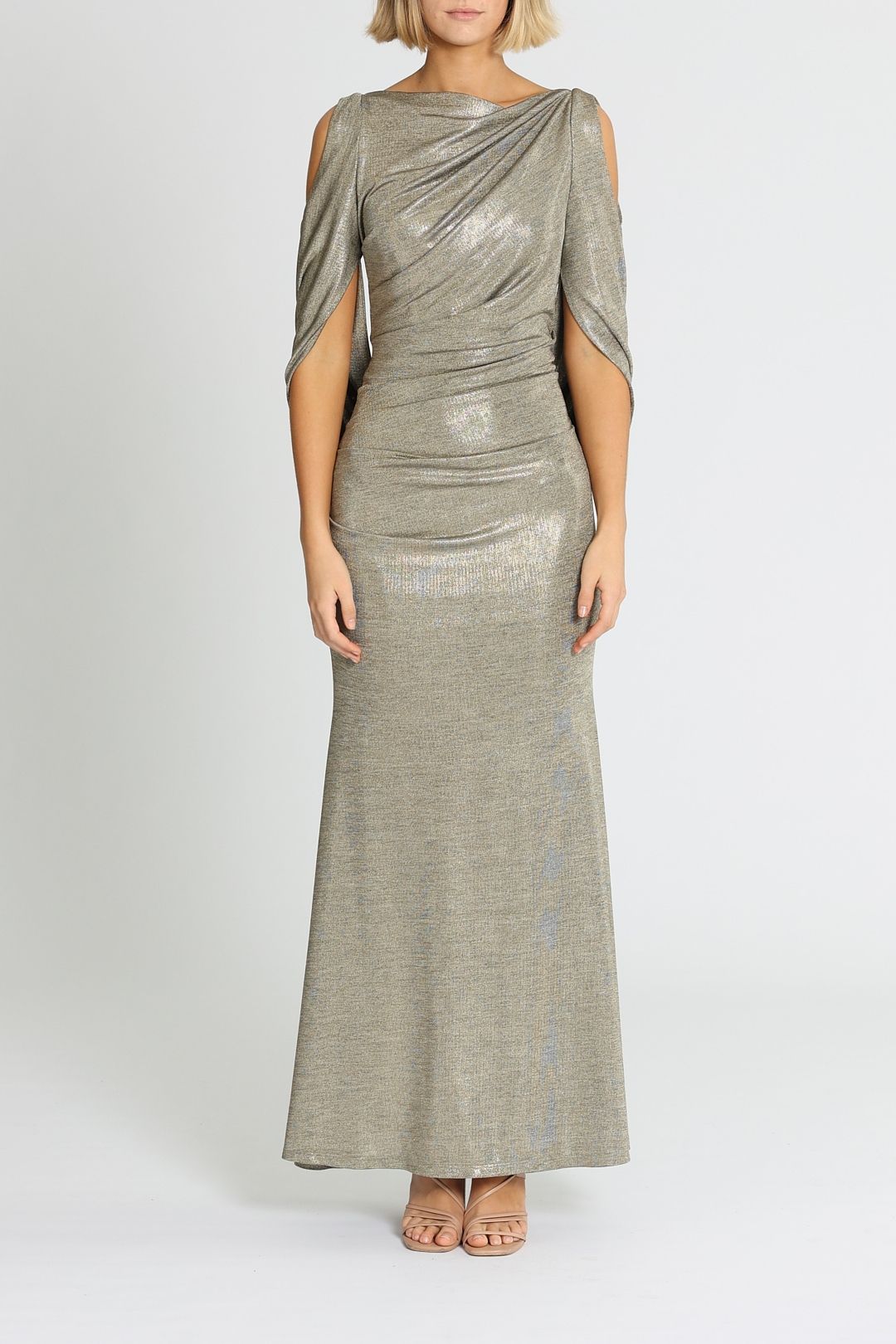 Lana Metallic Gown by Montique for Hire